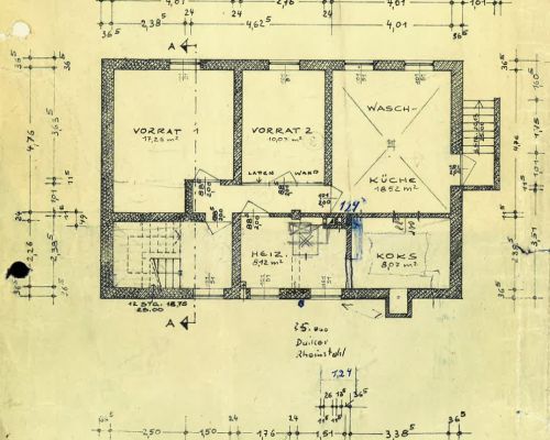 Zeichnung Kellergeschoss