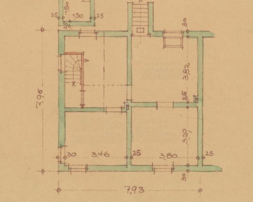 Zeichnung Kellergeschoss