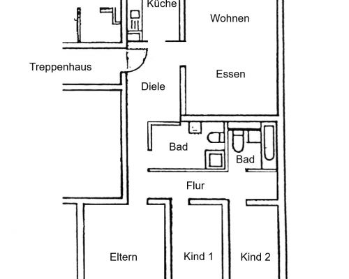 Zeichnung Erdgeschoss